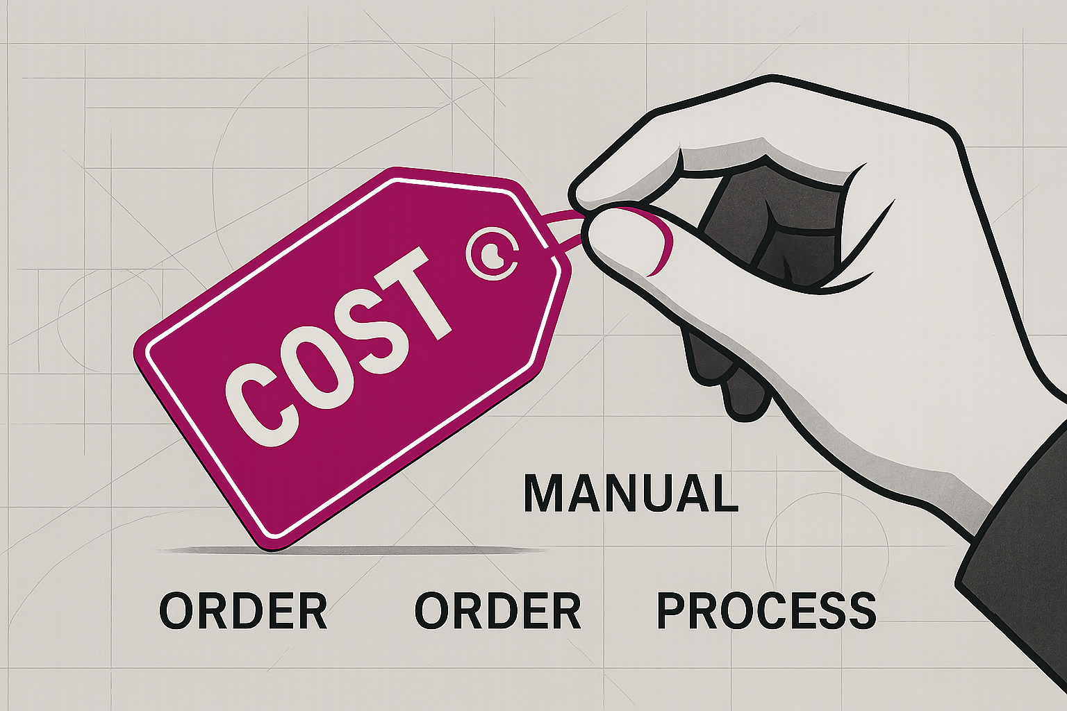 Stack of paper orders on an office desk representing hidden operational costs in B2B order management